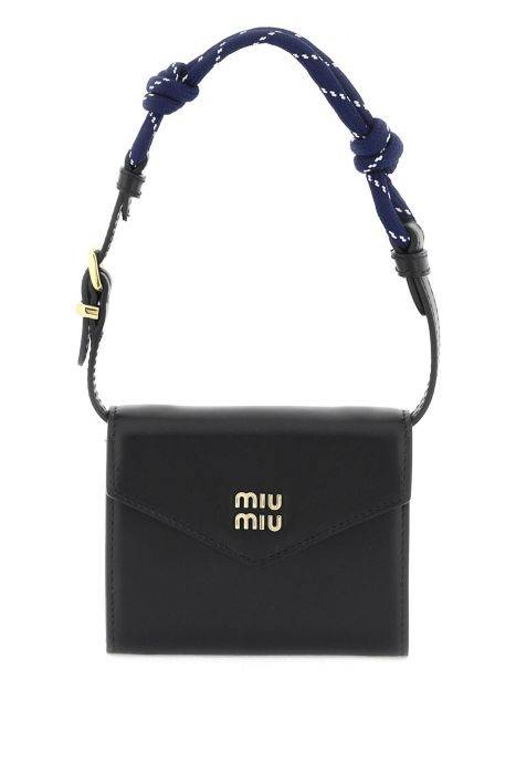 miu miu leather wallet with handle