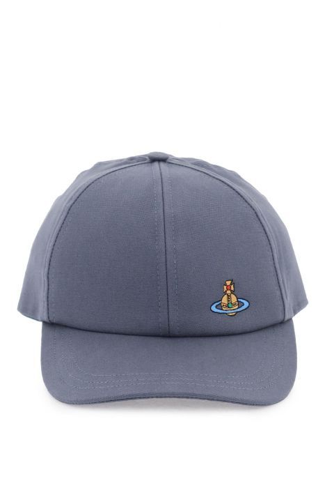 vivienne westwood cappello baseball uni colour con ricamo orb