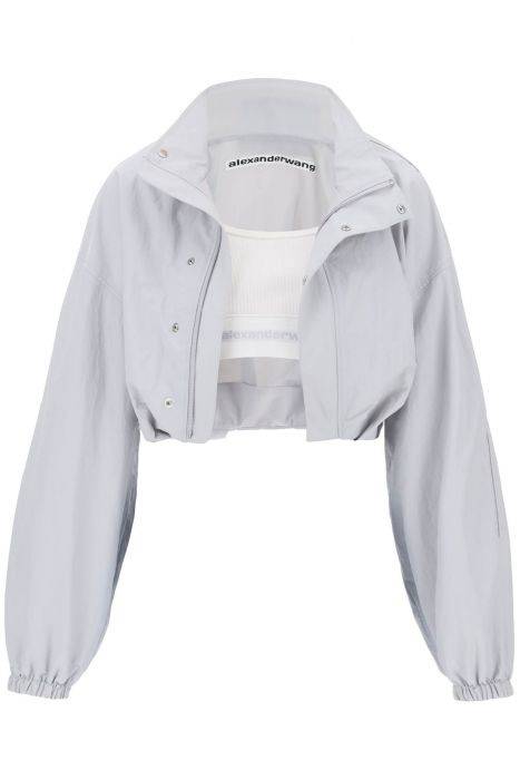 alexander wang cropped jacket with integrated top.