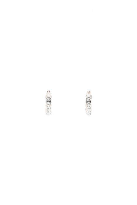 amina muaddi small jahleel hoop earrings with crystals