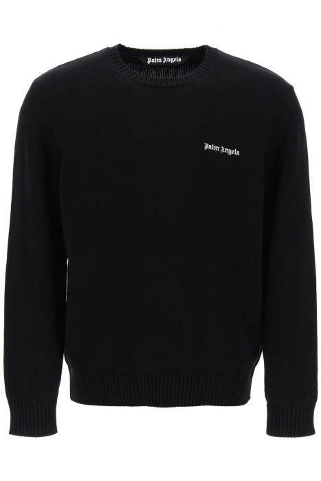 palm angels embroidered logo pullover