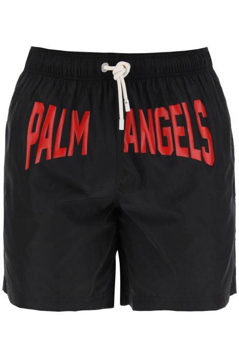 palm angels bermuda mare con stampa logo