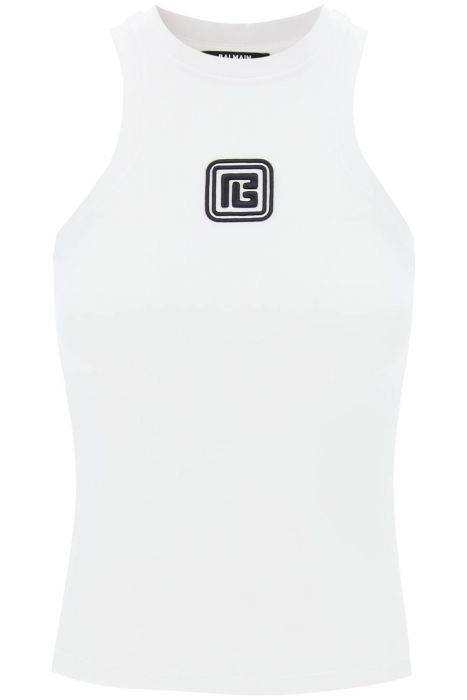 balmain sleeveless top with pb