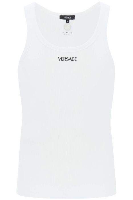 versace "intimate tank top with embroidered