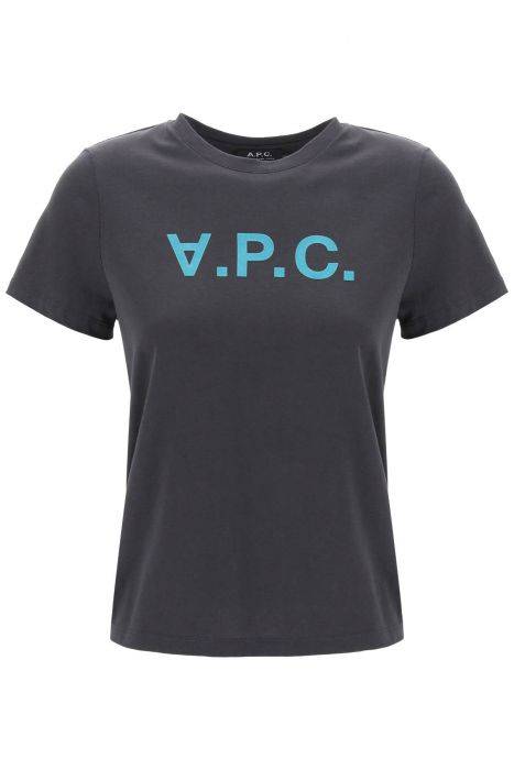 a.p.c. t-shirt con logo vpc flock