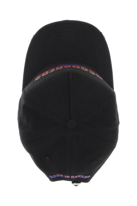 dsquared2 cappello baseball con logo degradé