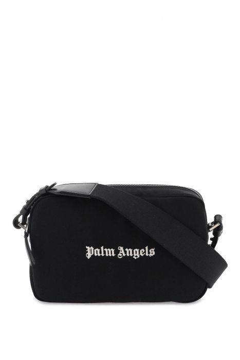 palm angels embroidered logo camera bag with