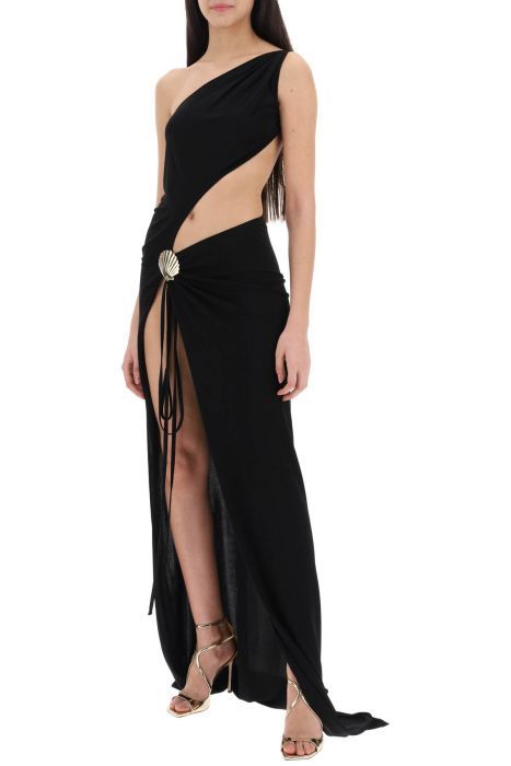 dsquared2 one-shoulder long dress with