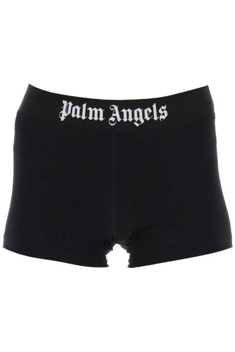 palm angels shorts sportivi con banda logata