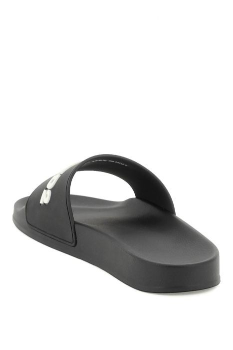 dsquared2 logo rubber slides