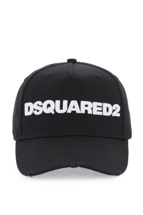 dsquared2 embroidered baseball cap