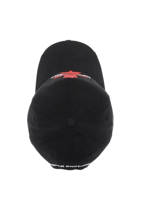 dsquared2 cappello baseball con logo gommato