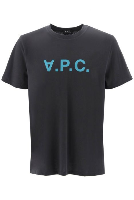 a.p.c. flocked vpc logo t-shirt