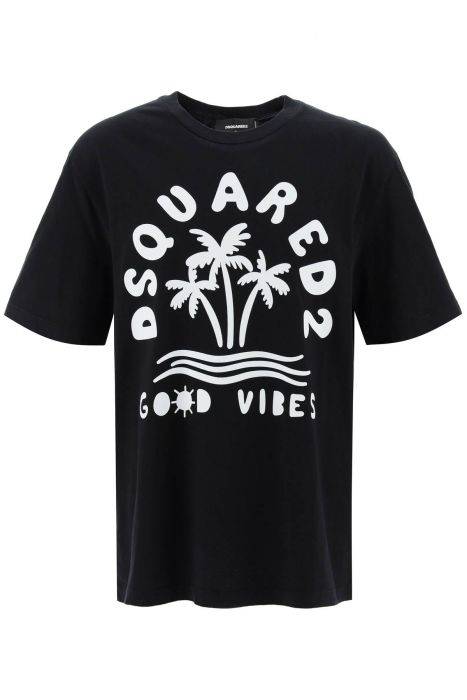 dsquared2 t-shirt with logo print