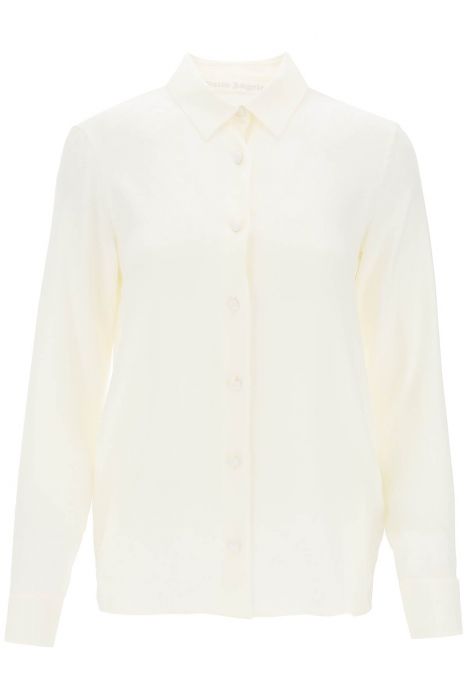 palm angels camicia in raso monogram