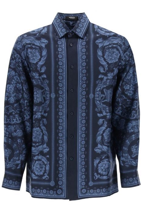 versace barocco silk shirt