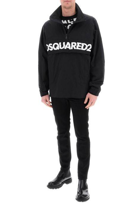 dsquared2 anorak with logo print