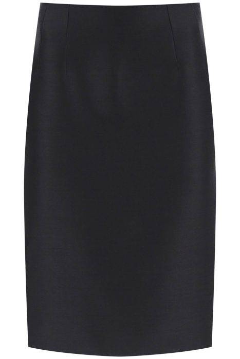 versace wool silk pencil skirt
