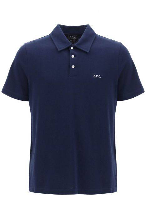 a.p.c. austin polo shirt with logo embroidery