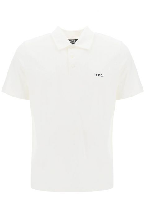 a.p.c. austin polo shirt with logo embroidery