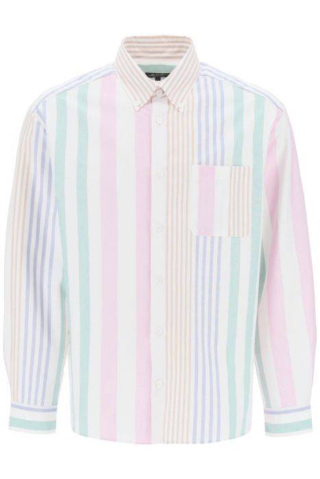 a.p.c. mateo striped oxford shirt