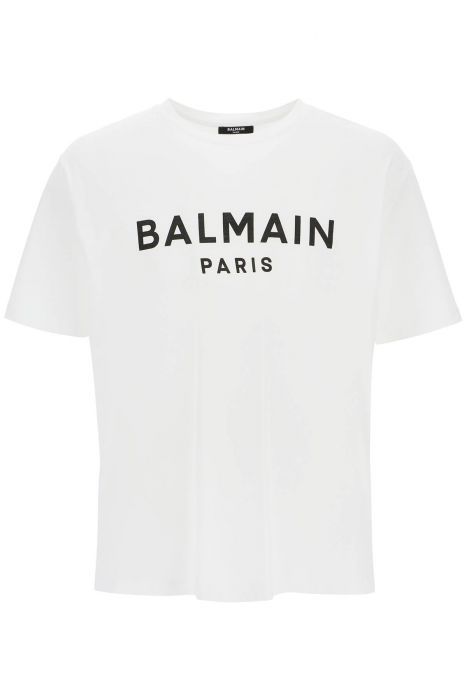 balmain logo print t-shirt