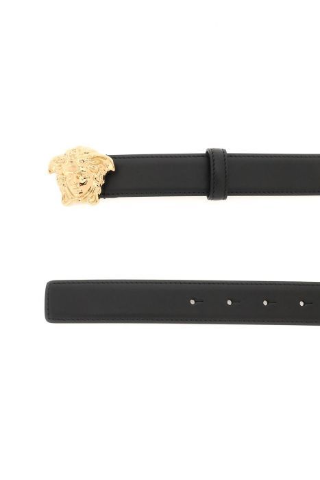 versace medusa buckle leather belt