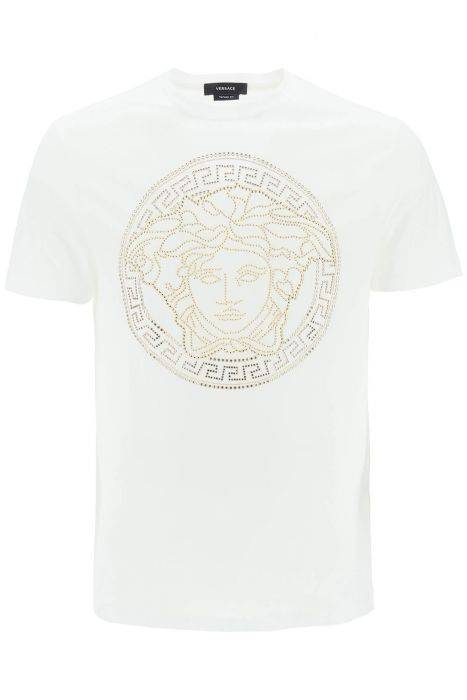 versace t-shirt taylor fit medusa strass