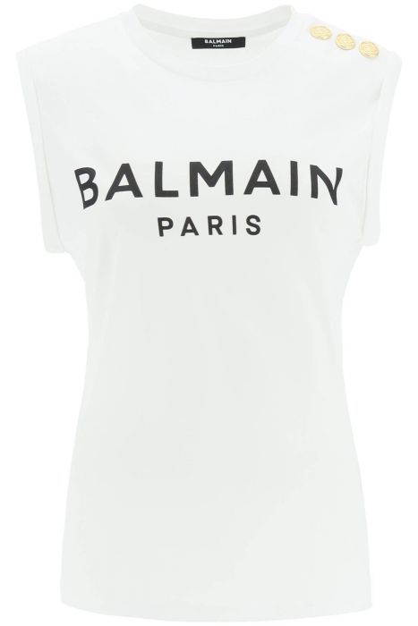 balmain logo top with embossed buttons