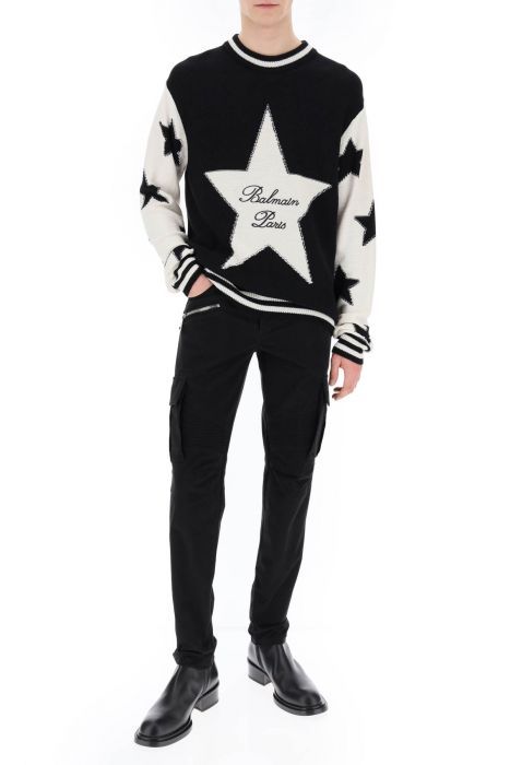 balmain pullover con motivo stelle