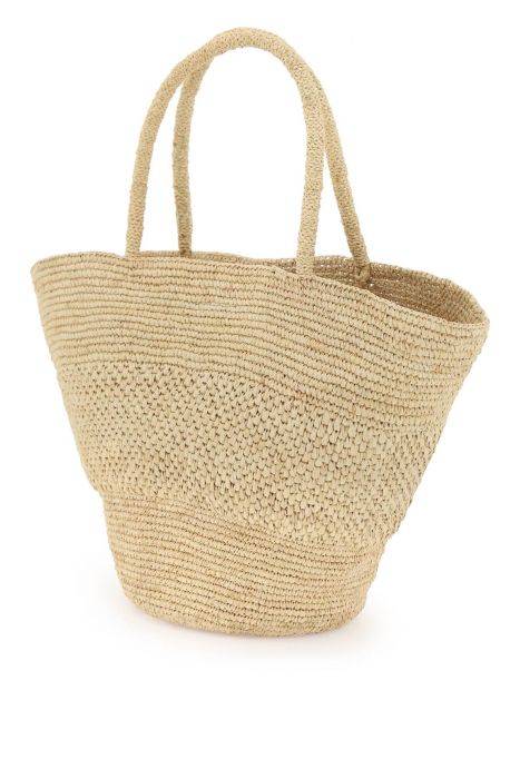 the row "raffia basket bag