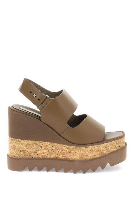 stella mccartney elyse platform sandals with wedge