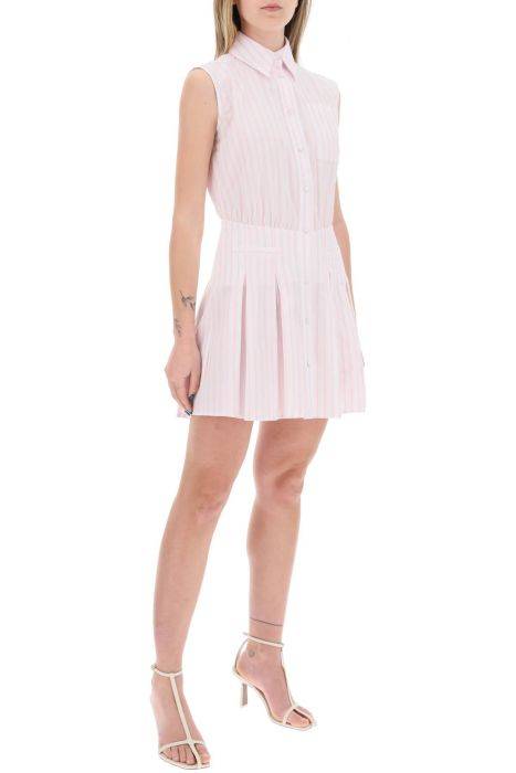 mvp wardrobe striped mini chemisier dress