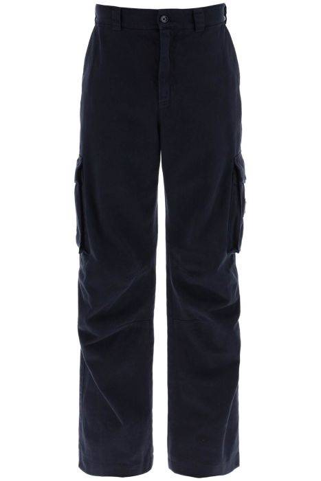 dolce & gabbana cargo pants with logo plaque