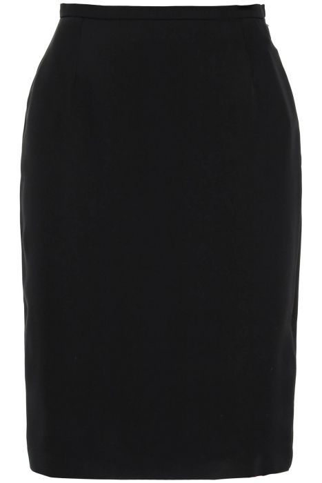 saint laurent satin pencil skirt for a sleek