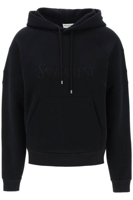saint laurent hoodie with embroidered logo