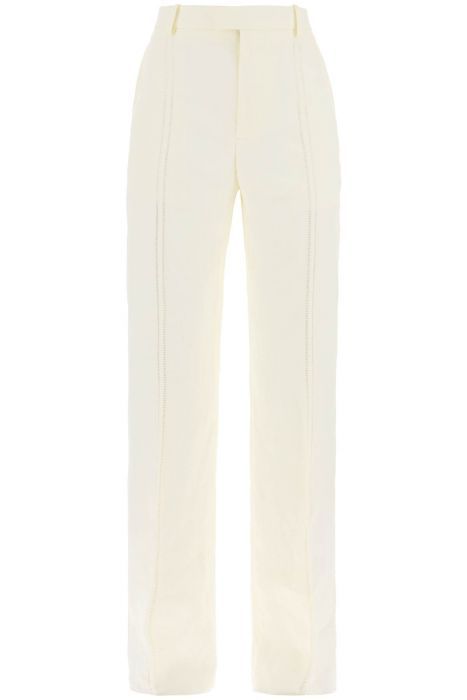 bottega veneta linen canvas trousers for men or