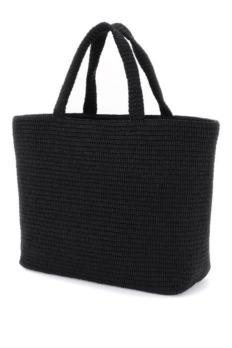 saint laurent borsa tote in crochet di rafia