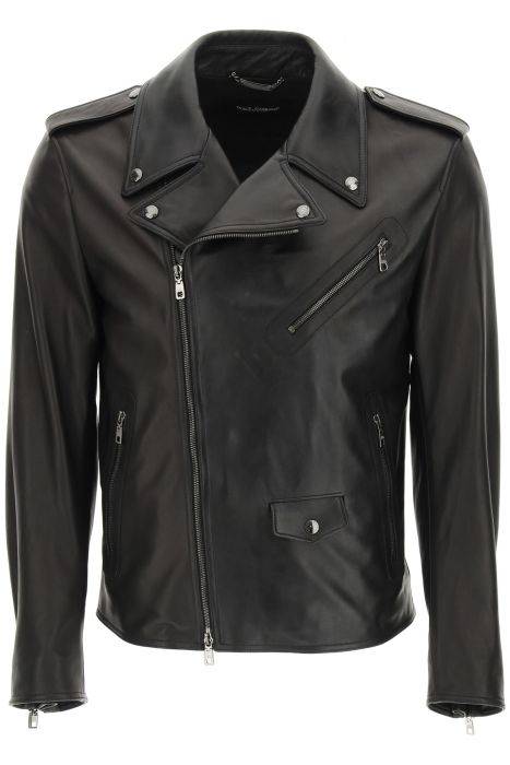 dolce & gabbana leather jacket