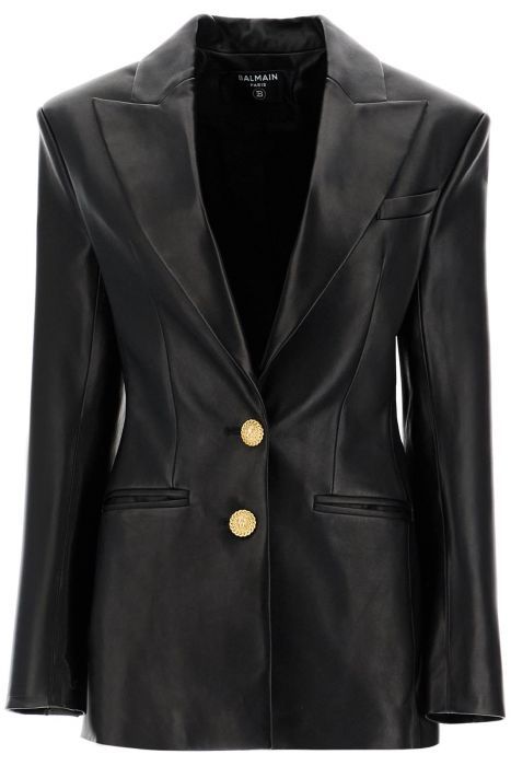 BALMAIN leather blazer jacket Woman Residenza 725