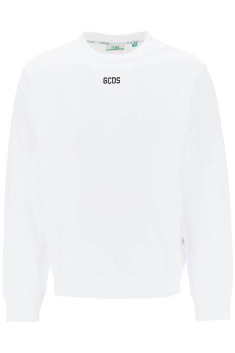 gcds crew-neck sweatshirt with logo print