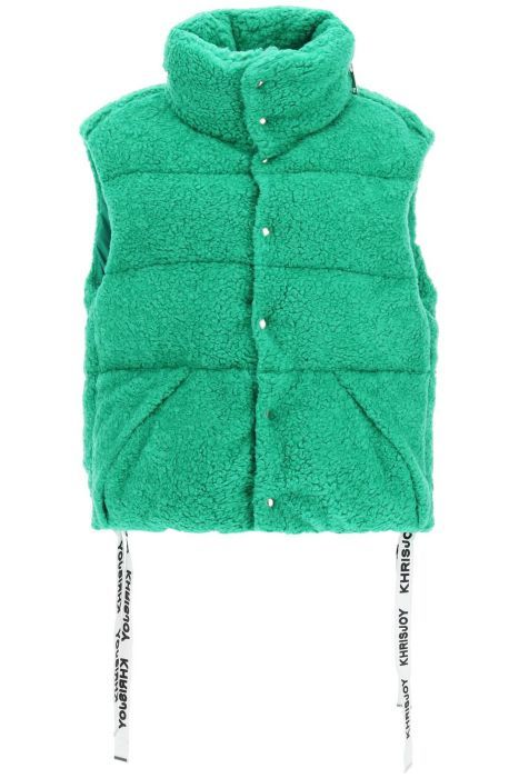 khrisjoy padded fleece vest