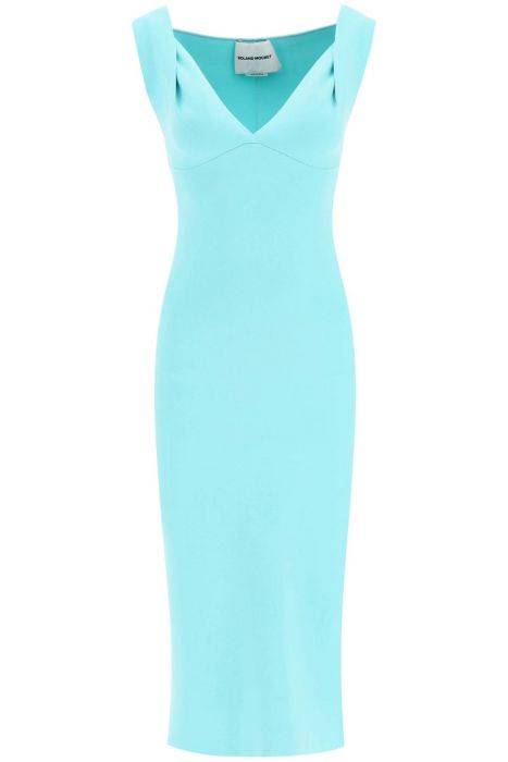 roland mouret knit fitted midi dress