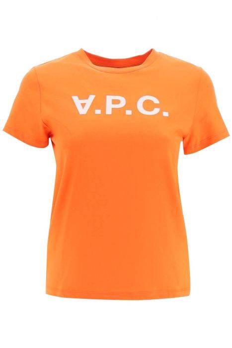 a.p.c. t-shirt with flocked vpc logo