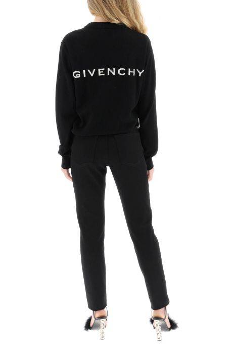 givenchy 4g wool and cashmere sweater with back logo