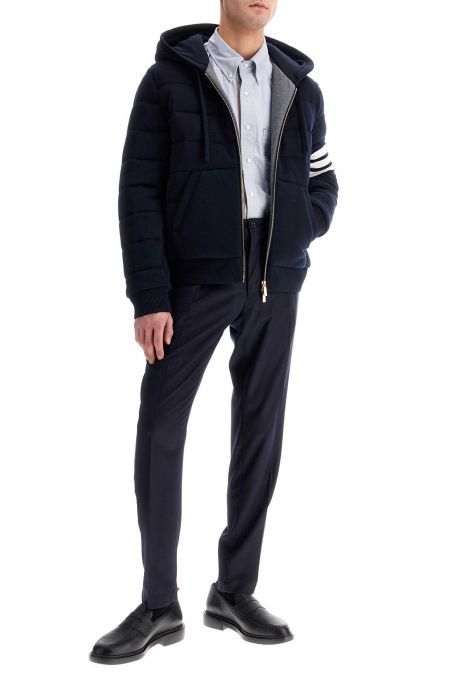 thom browne short wool padded jacket