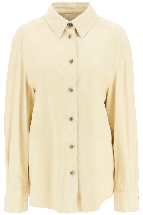 loulou studio suede overshirt