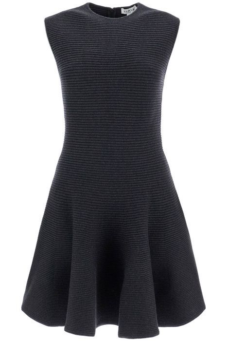 alaia "ribbed knit skater dress with