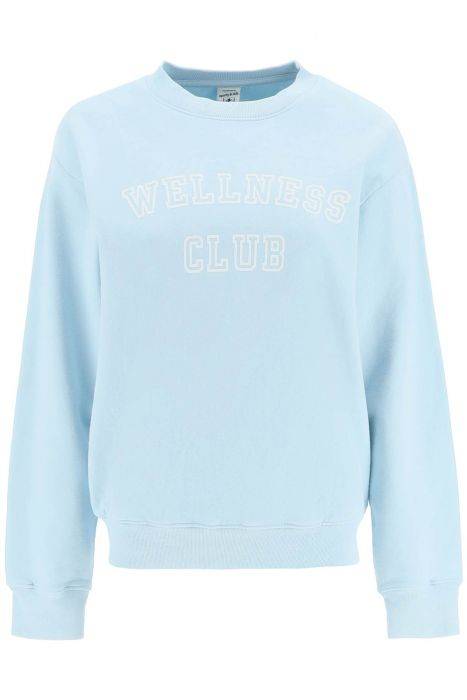 sporty rich crew-neck sweatshirt with lettering print