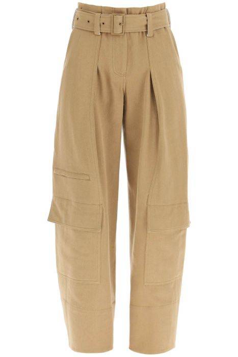 low classic cargo pants with matching belt